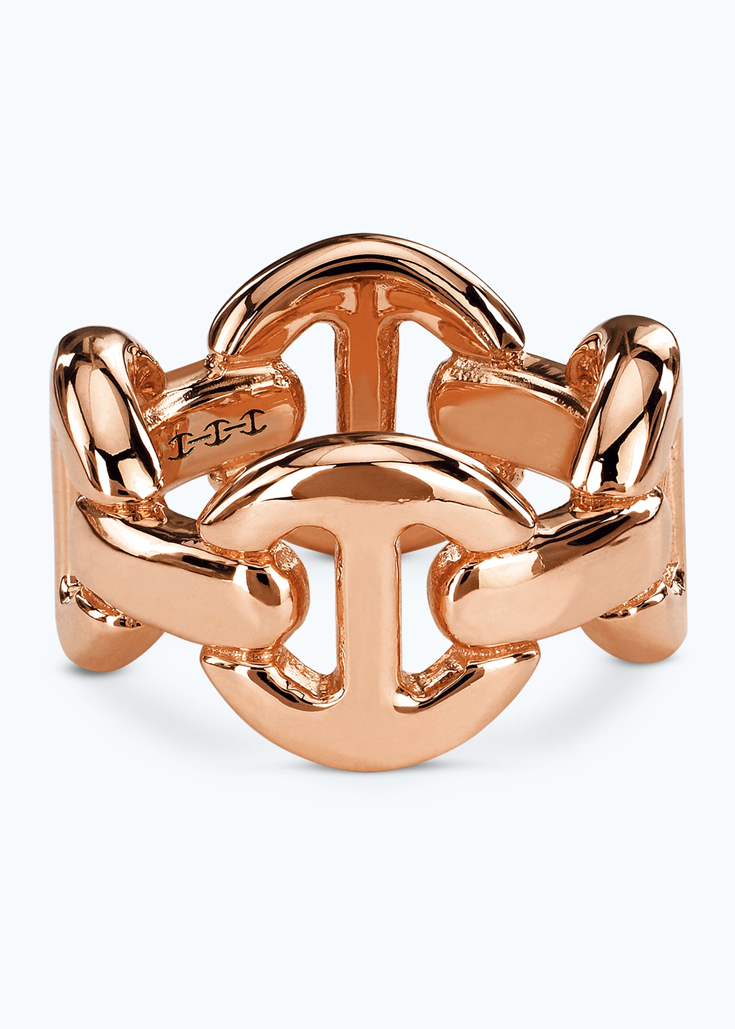 18k Quad Link Ring in Rose Gold
