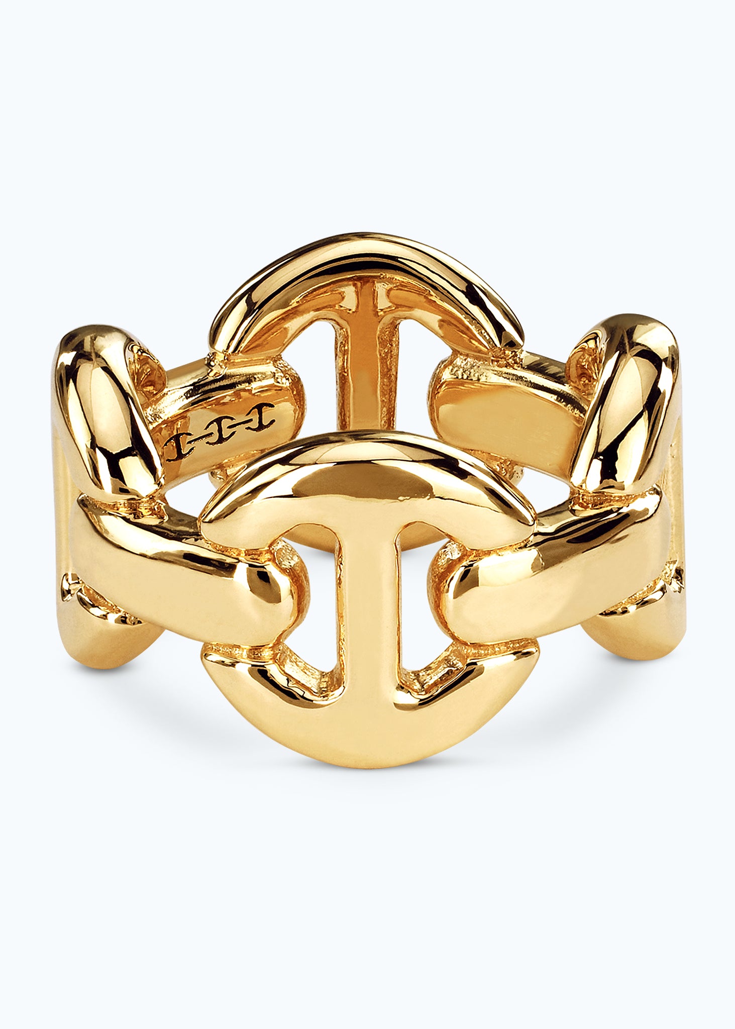 18k Quad Link Ring in Yellow Gold