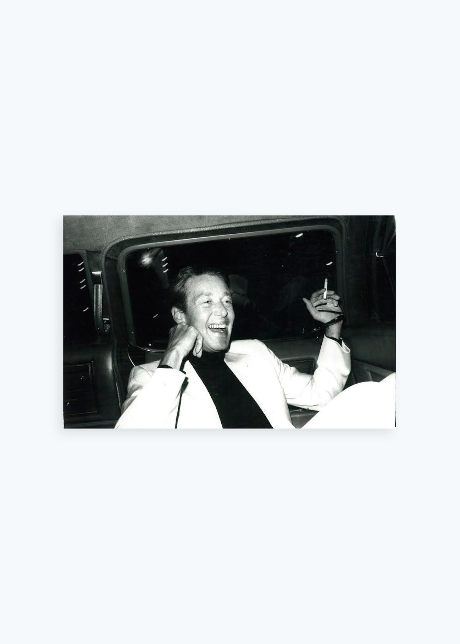 Andy Warhol- Halston in a Limo
