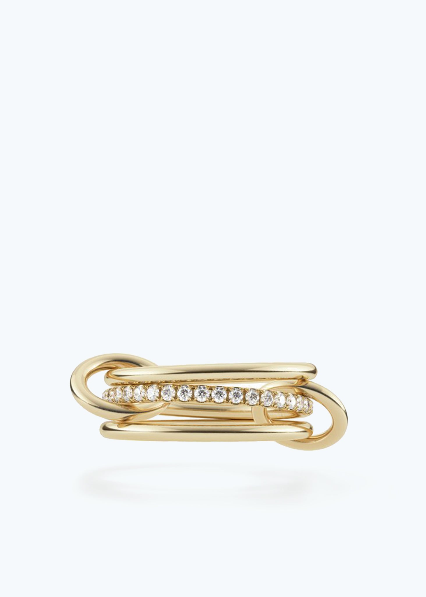 Sonny Yellow Gold Three Linked Rings