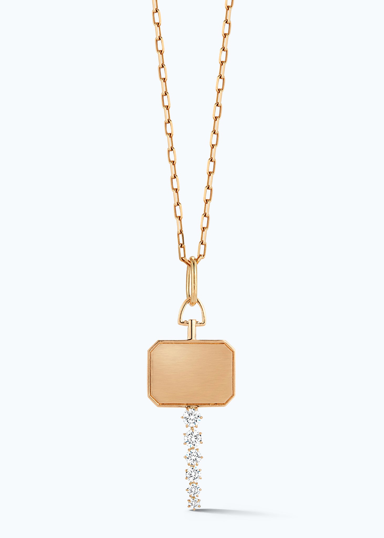 Catherine Key Charm in Rose Gold